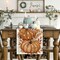 13x72 Inch Buffalo Plaid & Eucalyptus Fall Table Runner, Orange Pumpkin Autumn Harvest Decor for Kitchen & Dining, Durable Spun Polyester Farmhouse Tablecloth for Thanksgiving & Seasonal Parties